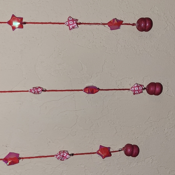 Homemade Red Dream Catcher - Picture 3 of 4